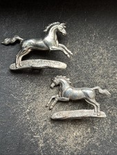 Northamptonshire Yeomanry, Genuine British Army Collar Badges.