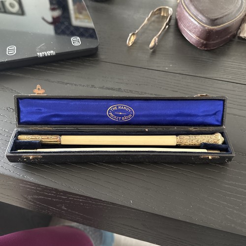 Antique pocket baton case - antique,