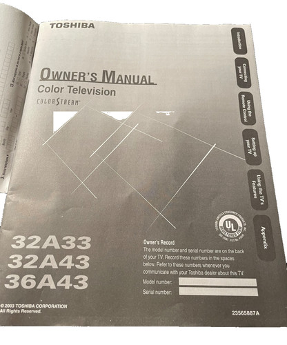 Instructions for toshiba - for,