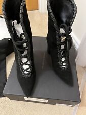 Black Suede Boots Size 4 Stephane Kelian Paris
