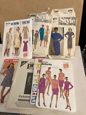 Bundle 7 Basic Design Dress Sewing Patterns 1980s to 2015 incl 1984 style 4064