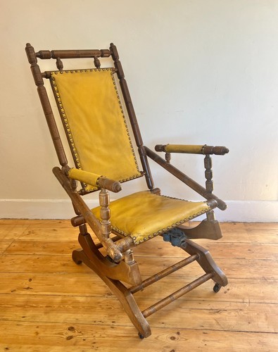 Victorian rocking chair turned - rocking,