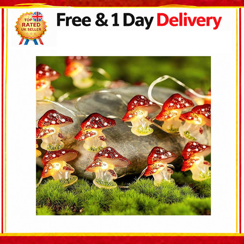 Mushroom decor led string - decor,