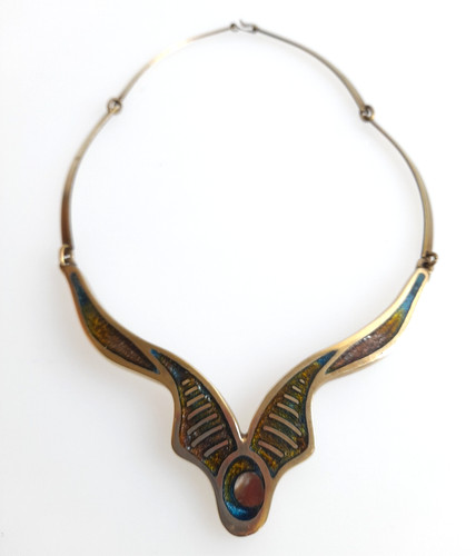 Brass and enamel fine - brass,