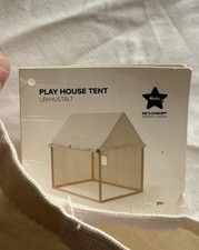 Kids Concept Play House Tent Boys Girls Pretend Play den canvas wood Swedish