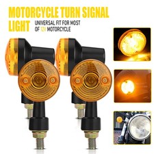 4PCS Black LED Motorcycle Turn