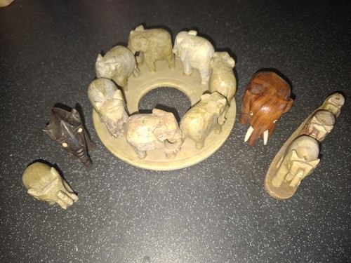 Marble elephants asortment - elephants,