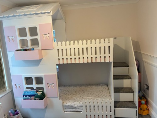 Children house bunk bed with - children's,
