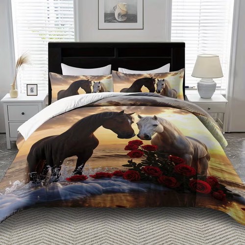 Couple horse love - love, set