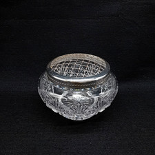 CUT CRYSTAL Frog Vase Decorative Bowl 14cm Diameter