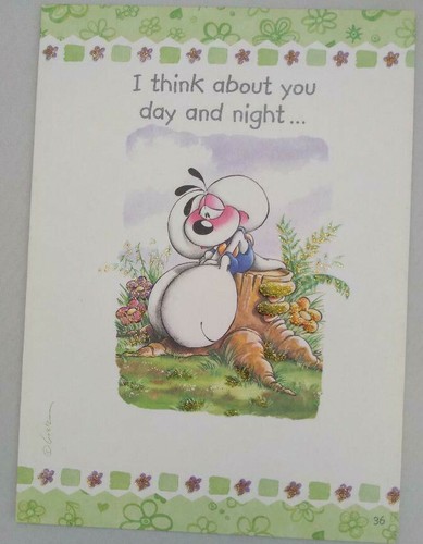 Diddl miss you card - card,
