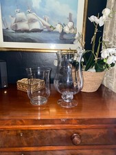 2 Large Glass Hurricane