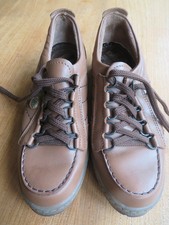 Lomer/Hawkshead brown leather flat lace up shoes size 38 hardly worn