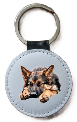 German shepherd keyring - german,