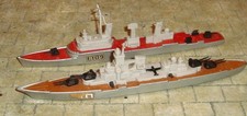 MATCHBOX SEA KINGS - BATTLESHIP & FRIGATE - PLAYWORN/UNBOXED