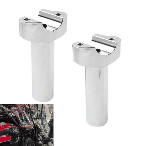 Chrome straight handlebar - chrome, 4.5"