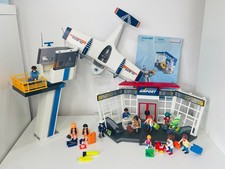 Playmobil Airport Bundle Control Tower Seaplane And Accessories