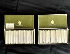 CHRISTOFLE: Set Of 12 Silver Plated “Ondulations” Knife Rests By Luc Lanel