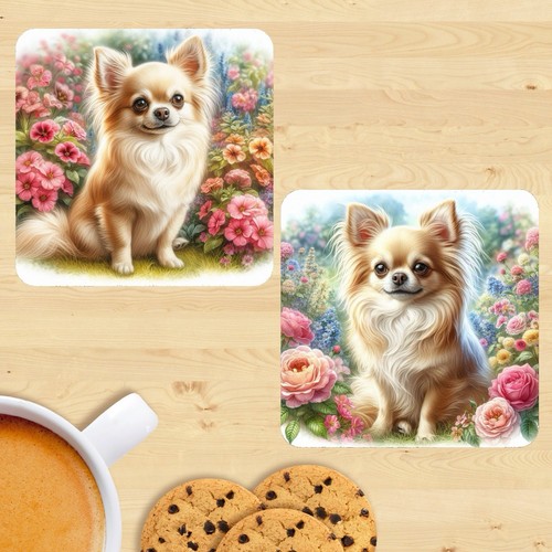 Chihuahua dog coasters set - set, of