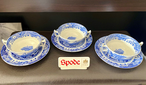 Vintage spode blue italian - vintage,