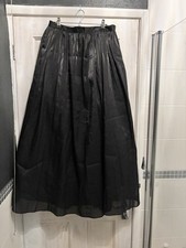 Black Sheer, Tulle, Lined Fabrics Multi Layered Skirt Ball Gown Full 10 maxi