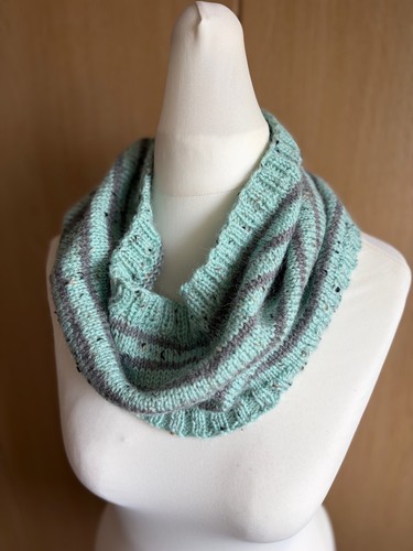 Hand knitted cowl scarf - knitted, scarf,