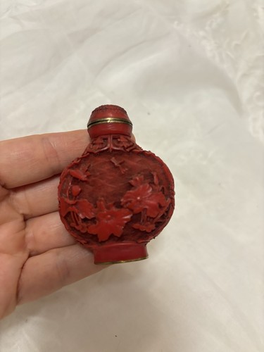Vintage chinese red cinnabar - vintage,
