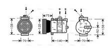 AVA Aircon Compressor AUAK043