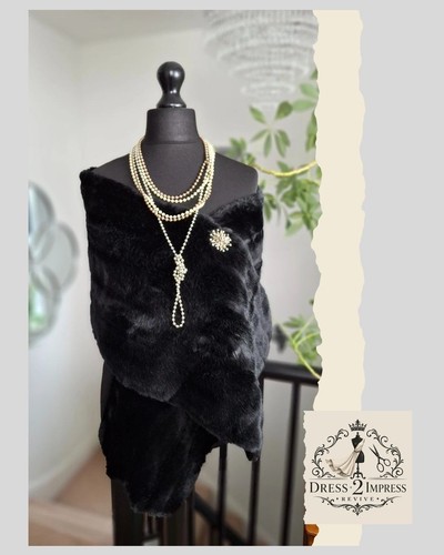 Vintage womens wrap stole - womens,