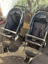 2x Hauck Citi Neo II, 3-Wheel Pushchairs – Twin Set, Lightweight Travel System