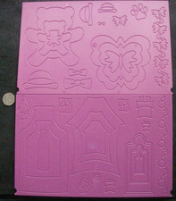 Crafters Companion TEDDY SURPRISE BUTTERFLIES Embossing Board ULTIMATE PRO Doubl