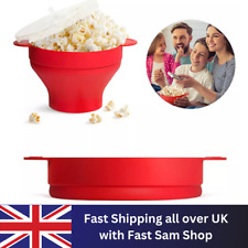 Popcorn Bowl Silicone Collapsibl Have  Capacity Microwave Dishwasher Safe