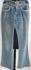 1990s VTG. VOYAGE PASSION Italy Bootcut Trousers 100% Cotton Corduroy Pants Blue