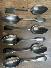6 Silver plated Spoons - Nevada Silver D&A - Never Used- Good Condition