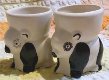 Pair vintage retro panda - pair, egg