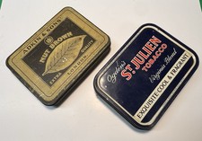 Ogdens St.Julien Virginia Blend Vintage Tobacco Tin & Adkin & Sons Nut Brown Tin