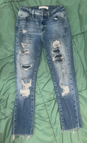Kancan light wash distressed - kancan,