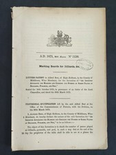 1875 antique PATENT billiards