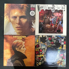 David Bowie 5 x Vinyl Record LP Job Lot Space Oddity Low Tonight Never Let Me