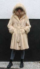 100% Real Ranch Mink Fur Coat