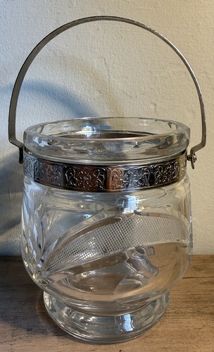 Vintage crystal ice bucket - vintage,