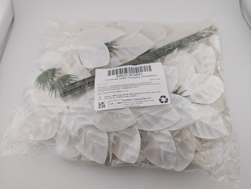 White iridescent glitter - 12,