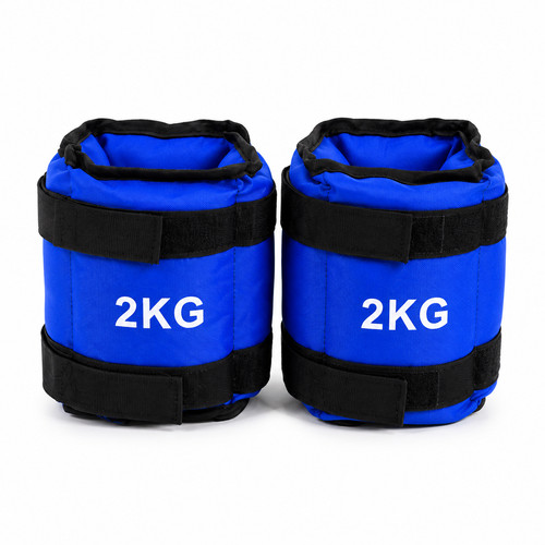 Blue ankle weights 2kg pair - ankle,