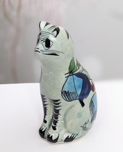 Tonala mexico pottery cat - mexico,