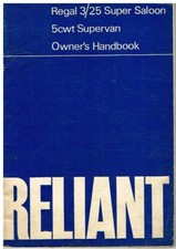 RELIANT 3/25 SUPER SALOON &