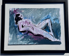 Tracey Emin ! Original Artwork Signed Donna Nuda Erotic Nude Woman Figure C34