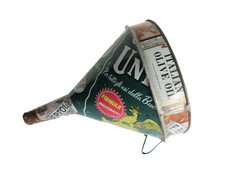 Vintage Folk Art Metal Funnel