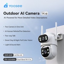 Yoosee 3MP Camera WiFi Wireless Security PTZ CCTV IP IR Outdoor 2 lens Smart Cam