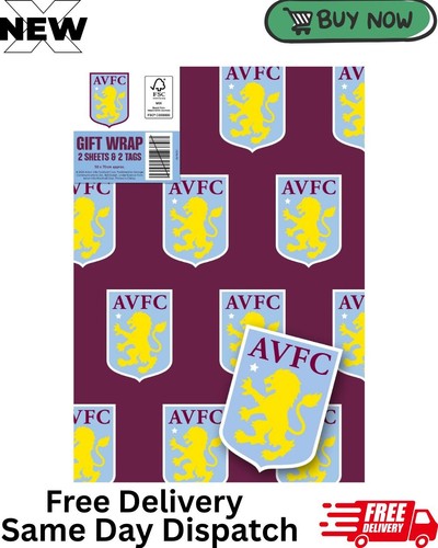 Aston villa wrapping paper - aston,