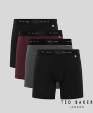 Ted Baker London Boxer Briefs Shorts 4 Pack Mens LUXURY COMFORT WAISTBAND M/L/XL